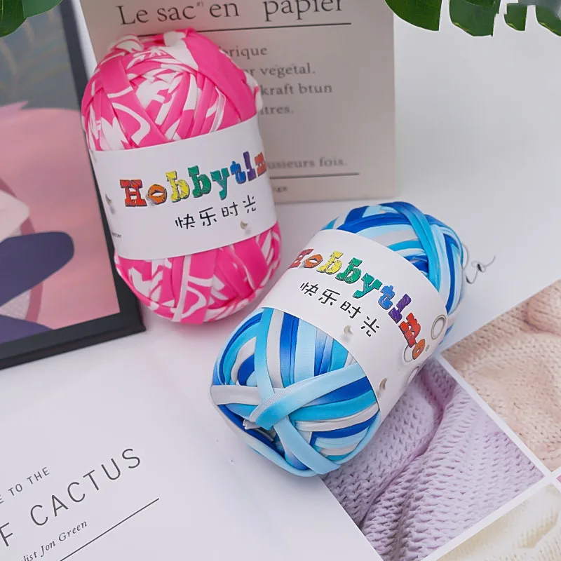 RongMeiXuan 100g Solid Color T Shirt Yarn Cotton Crochet For Diy Hand Knitting