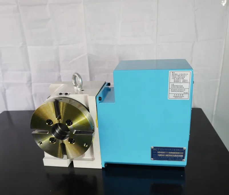 Mitsubishi System Cnc Machine Center Use 4th Axis Cnc Rotary Table 135mm Center Height Cnc Indexing Head