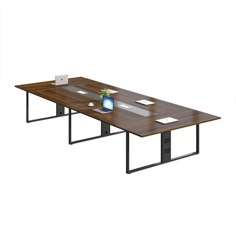 2024 Most Popular Explosive Models Sturdy and Environmentally Friendly Wooden Conference Table for Modern Office Design