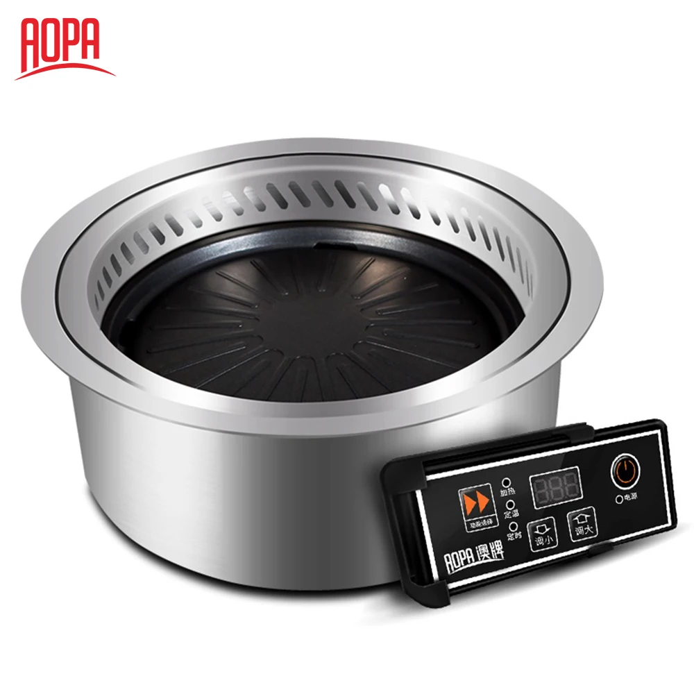 AOPA Hot sale DT40 Smokeless Japanese Korean Barbecue Grills With Indoor Restaurant Table
