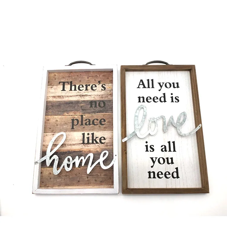 
Factory modern Christmas Toys Gift Mdf Wood Plaque Sign Framed Wall Art Decor 