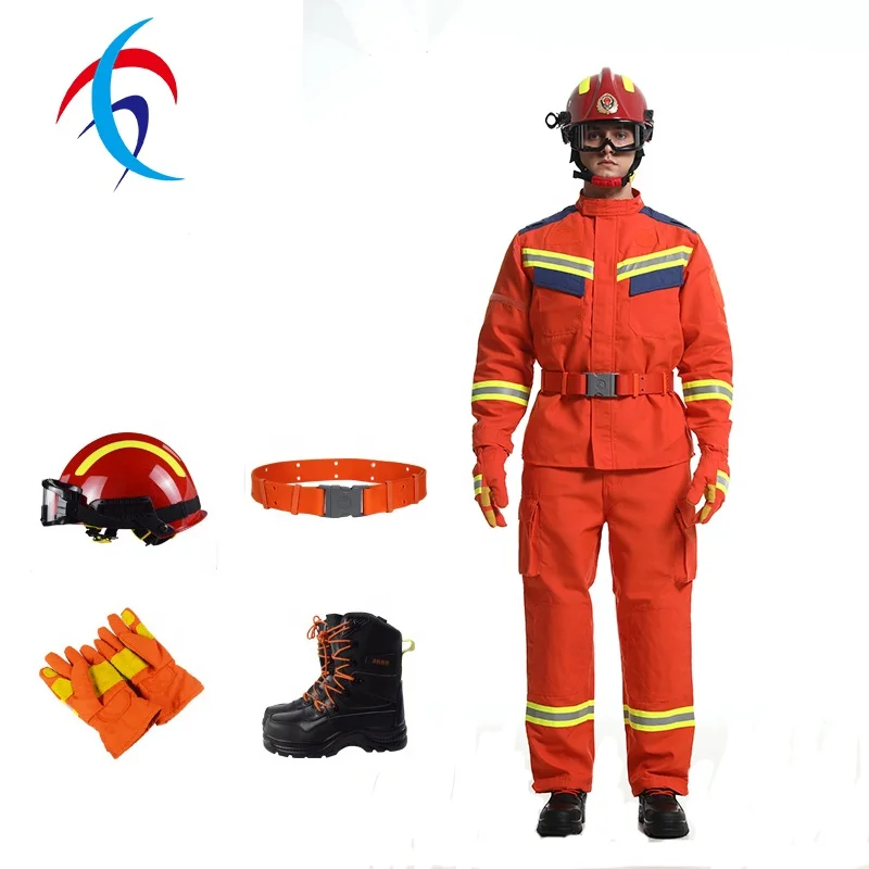 New Factory Design Personal Protection Equipment Fire Fighting Clothing for Fireman Rescue Frost Fire Fighting
