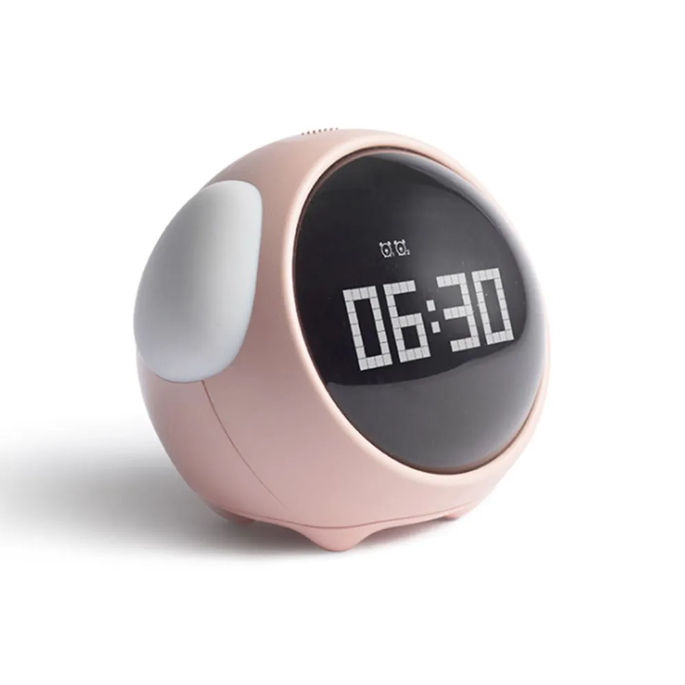 KH-CL009 Pet Hotel Baby Toddler Sleep Alarm Table Cartoon Night Light Clock