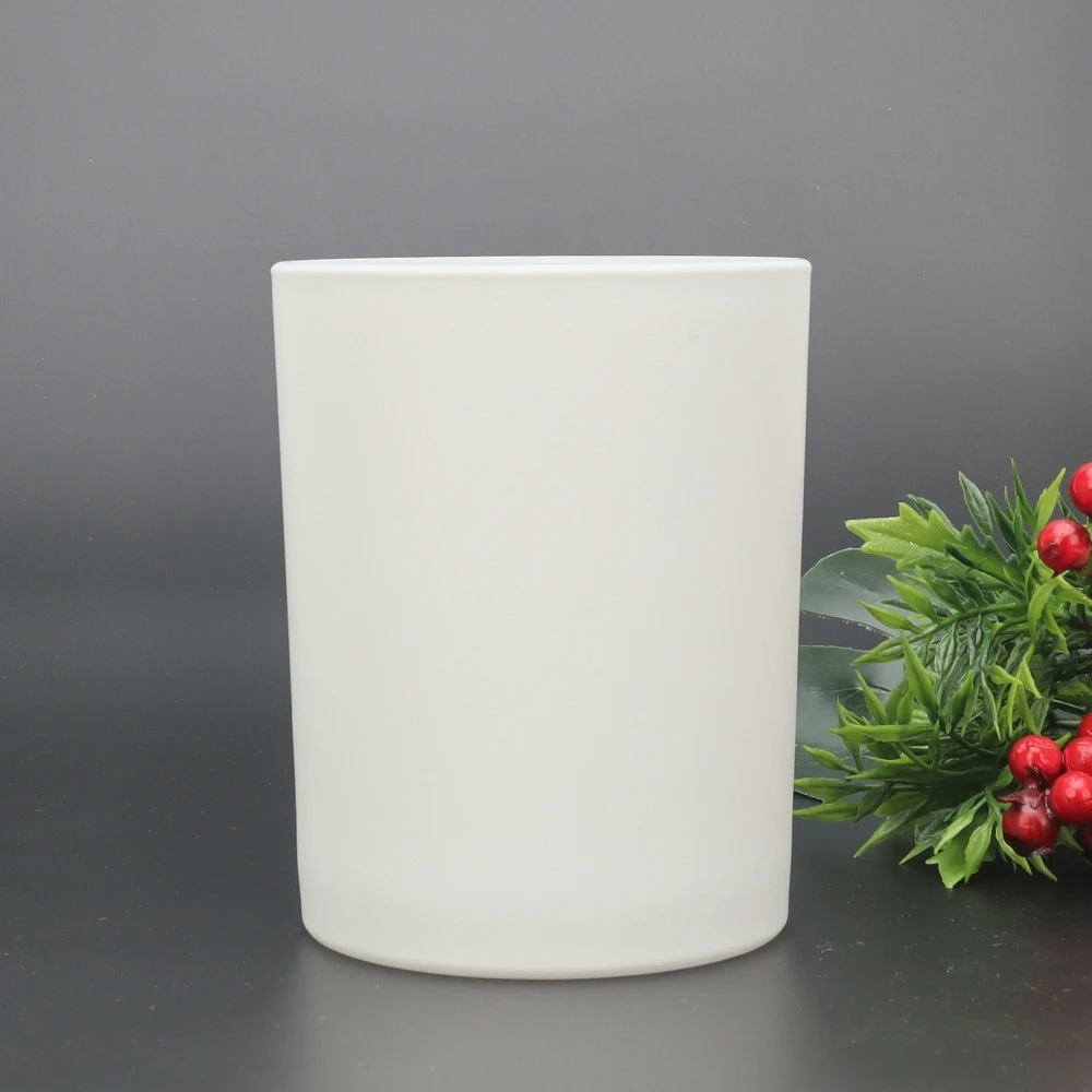 2021 оптовая продажа пустые роскошные 4 унции 10 унций 14 унций матовое белое прозрачное стекло матовое черное матовое белое свеча банка с деревянной крышкой