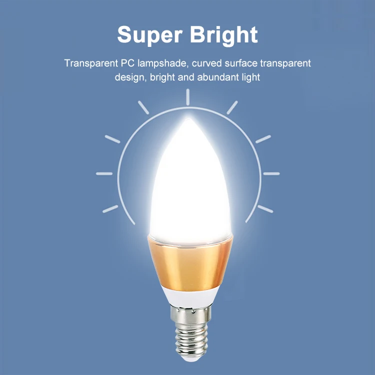 Small Screw Bulbbest Selling Energy Saving Indoor 5W 7W 9W 12W LED Candle Light Bulb