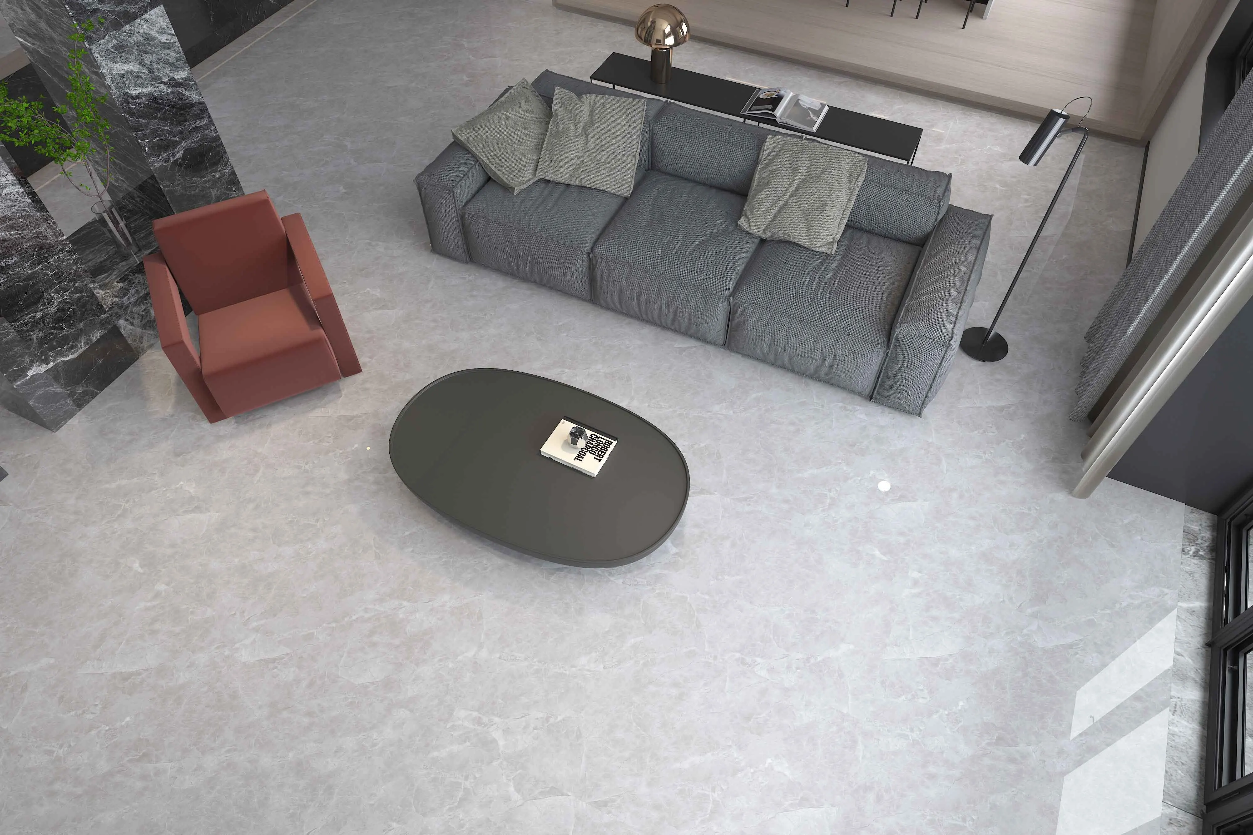 600*1200 Size New Product Style Selections Spanish Porcelain Marble Tile