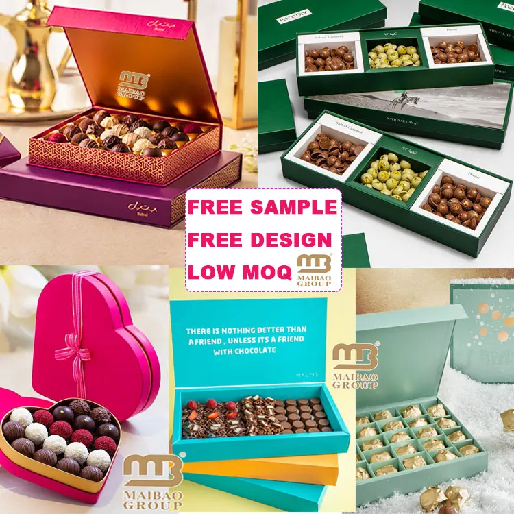 Empty Indian Small Paper Sweet Gift Truffle Strawberry Candy Chocolate Box Packaging, Bakery Packaging Box For Donuts