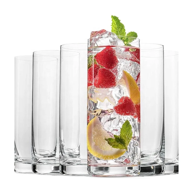 Manufacturer of 180ml 250ml 290ml 320ml  straight glass water mug water glass cup glass water cup free samples premium quality