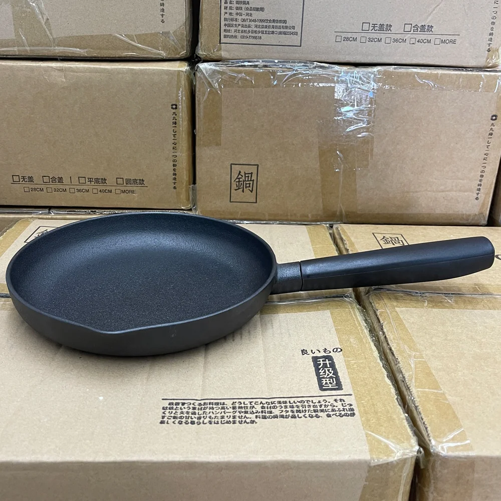 custom nonstick set light weight cast iron smooth cast iron frying pan