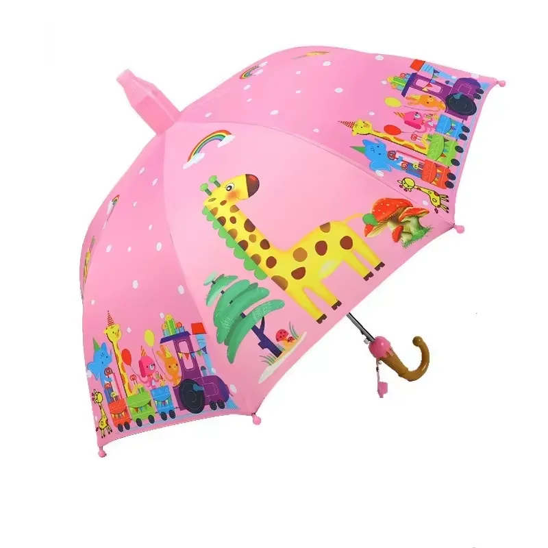 Girl and Boy Rain Umbrella Cute Design Children Umbrella Gifts Sunshade Cartoon Character Umbrella for kids