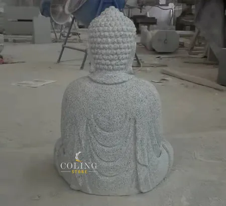 SX118 Garden ornaments Asia zen garden chinese manufacture granite sitting buddha statue stone carvings and sculptures