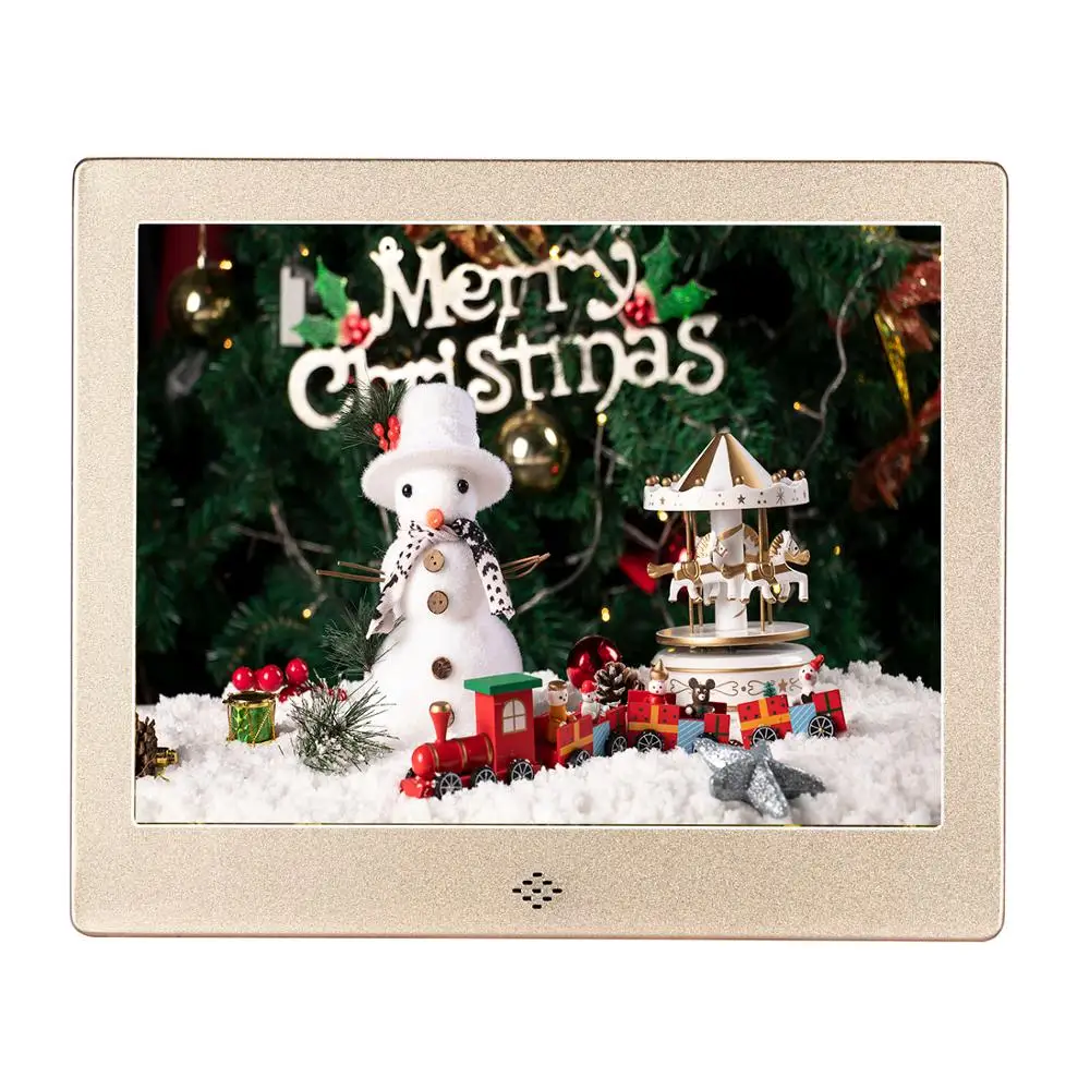 8 дюймов цифровая фоторамка Дисплей фотографии с фоновой музыкой, цифровые рамки с HD IPS 178 DegreeWide угол обзора