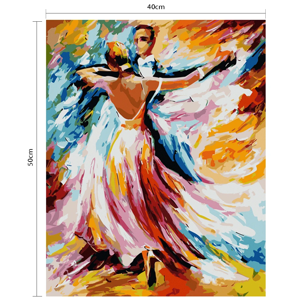 Painting Cross Stitch Dancer Crystal Rhinestone Embroidery Pictures Street Dancing Couples Dancing Lover Paint by Numbers