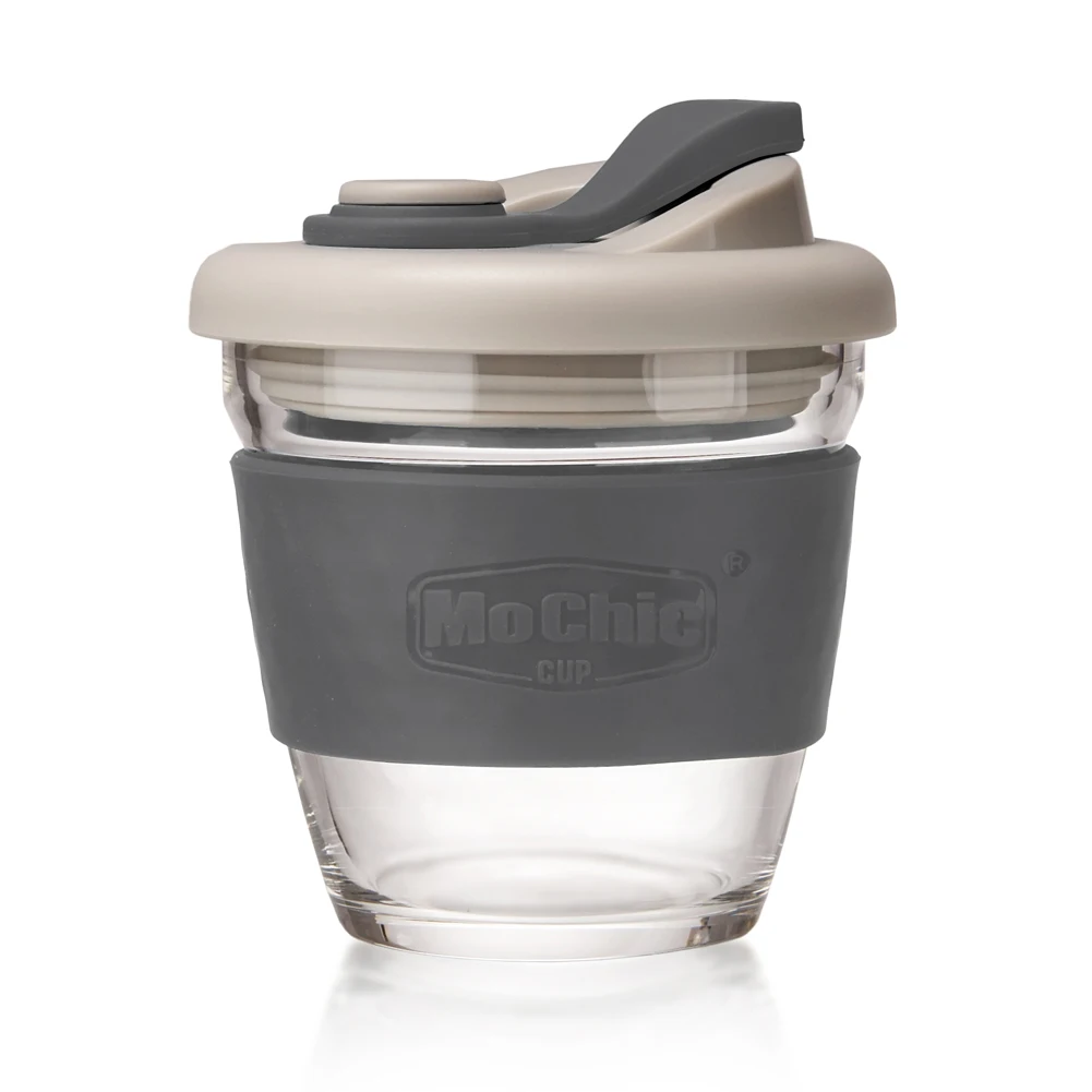 Custom Logo Mochic Hot Selling 8oz 227ml Borosilicate Glass Coffee Cup Mugs