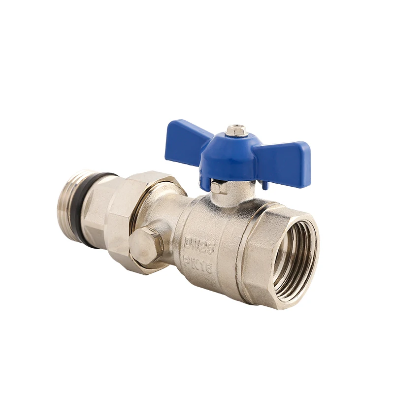 Ce certificate Brass Inlet and Outlet  Ball Valve  with Thermometer for Pex Manifold
