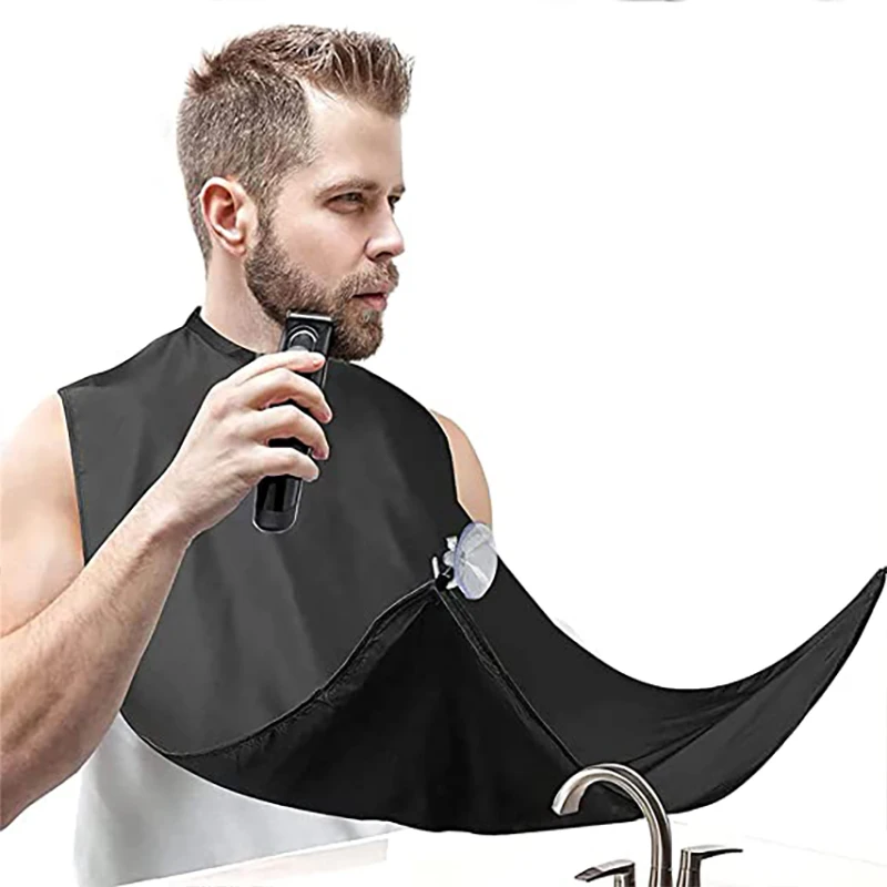 Wholesale Polyester Bib Catcher shaving Apron For Man, Good Quality Beard Cape