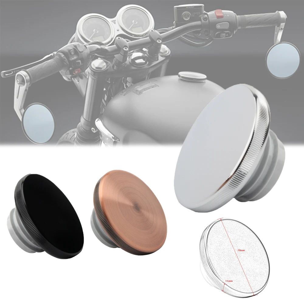 REALZION Motorcycle Parts Wholesale Aluminum Pop-up Flush Reservoir Oil Cover Vented Fuel GasTank Screw For Triumph 2001-2020
