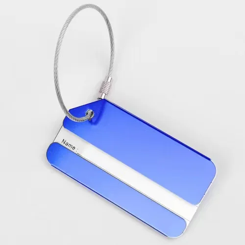 The cheapest Factory Supply Customized Alloy Bulk Blank Name Tags Airplane Metal Travel ID Anodized Aluminum Luggage Tags
