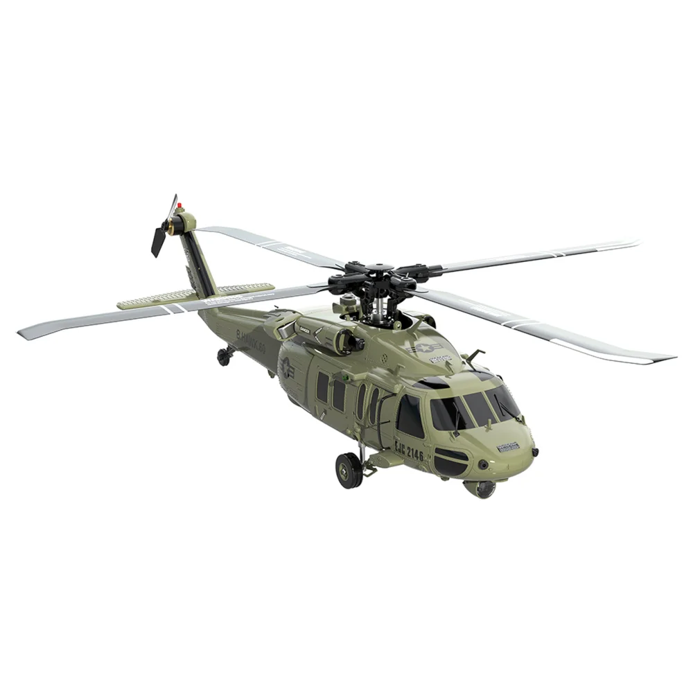 F09 RC Helicopter Brushless 1:47 Scale Of The UH60-Black Hawk 6 Channels Flybarless Arobatic Professional 6G/3D Remote Control
