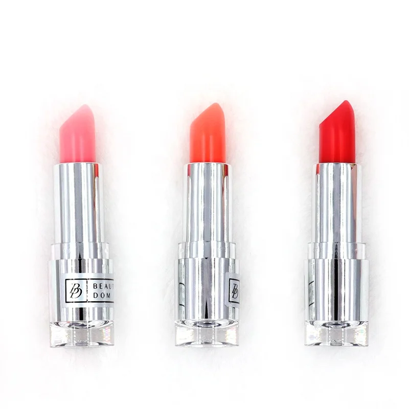 New arrival OEM superior high quality waterproof lipstick diamond tube women vegan matte red lipstick