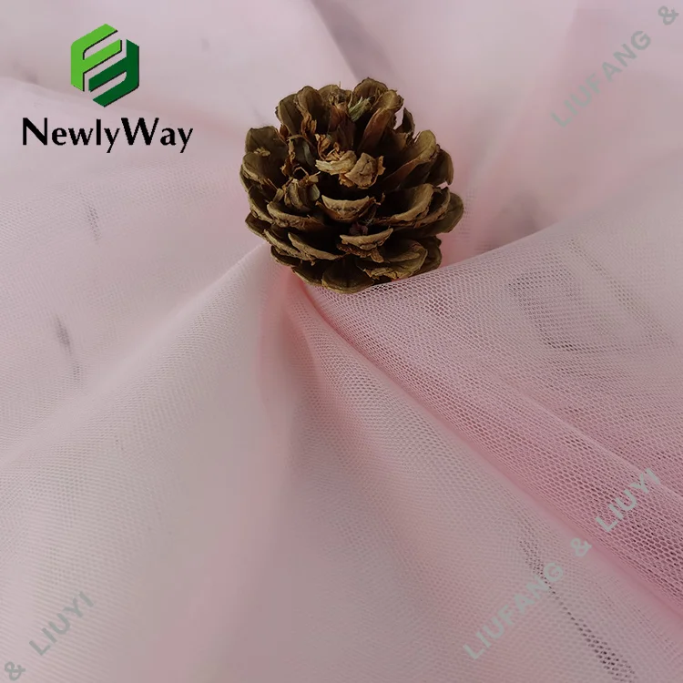 Wholesale  High Quality 100% Nylon Net Mesh Tulle Fabric for Embroidery Dresses Gown