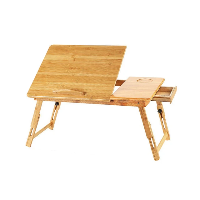 Foldable table bamboo computer desk heat dissipation foldable folding small table dormitory lazy multifunctional desk