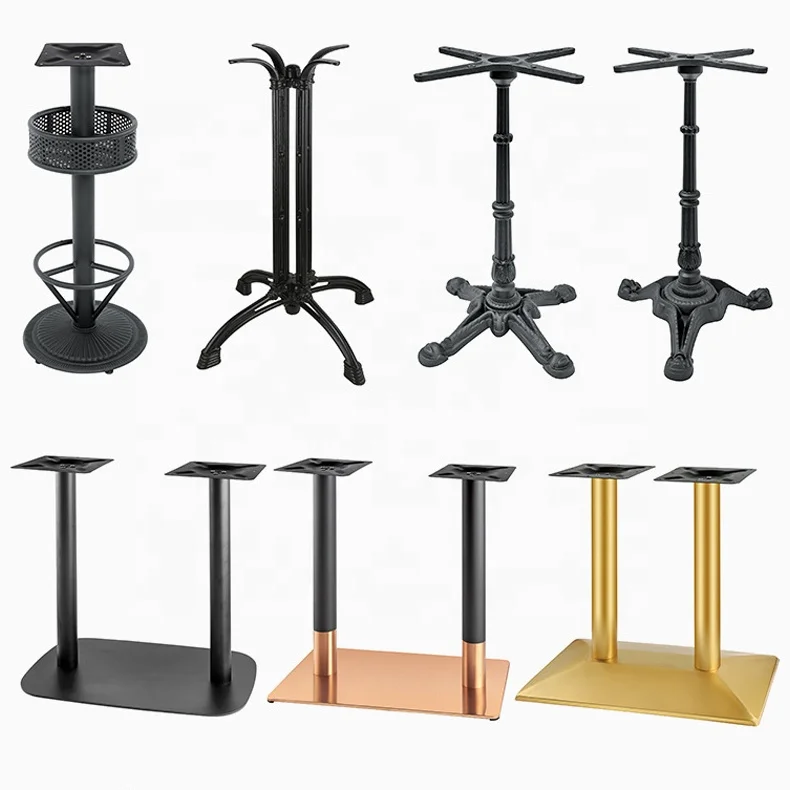 Table Bases Round Coffee Dining Modern Luxury Bar Restaurant Furniture Legs Silver Table Bases Gold Stainless Steel Black Chrome
