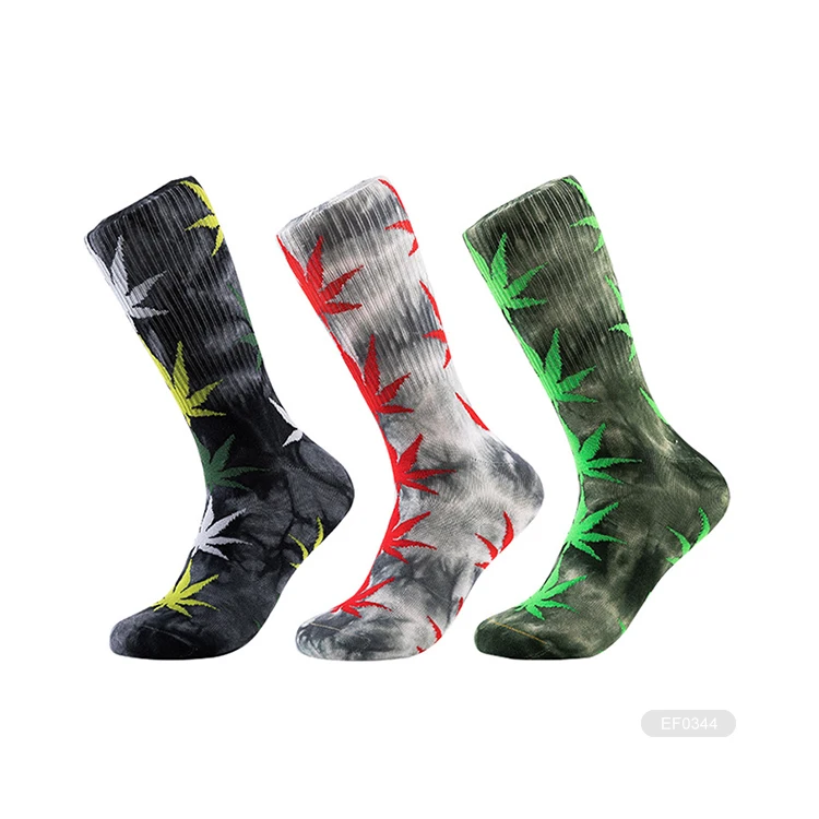 colorful cotton tye dye womens socks custom logo design tie dye sports socks for women