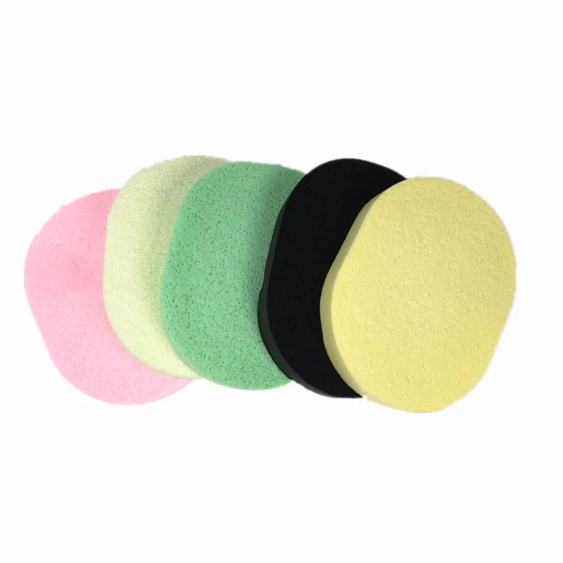 Beauty Face Use Washing Microfiber Puff Makeup Silicone Cellulose Facial Cleaning Pva Seaweed Face Sponge