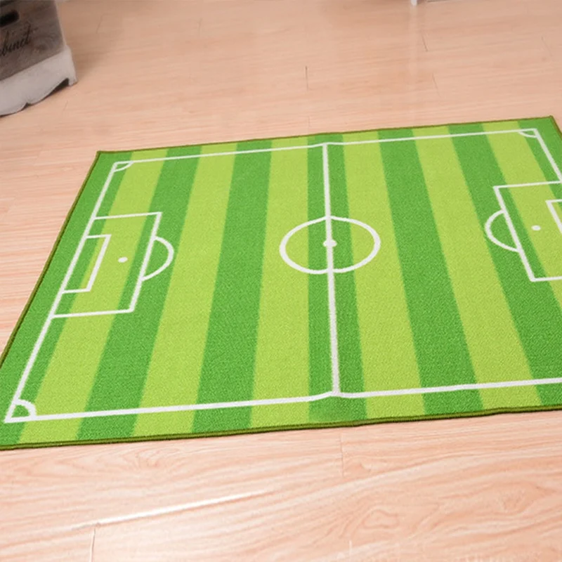 Kids Educational Nylon Game Carpet Bedrooms TPR Skid-Proof Children Football Court Play Mat For Playrooms