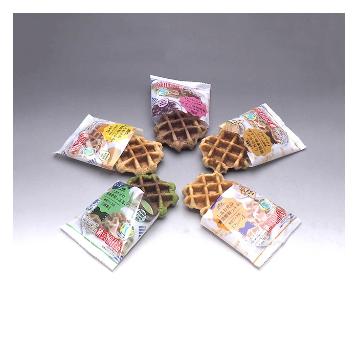 
Japanese natto snack food commercial cone double waffle with low calorie 