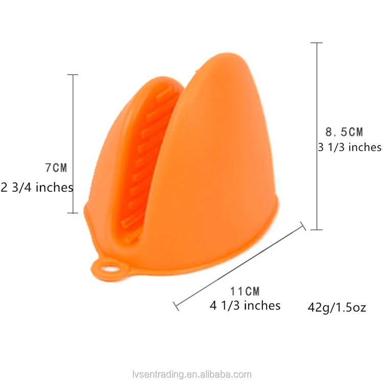 Heat-resistant silicone mitts