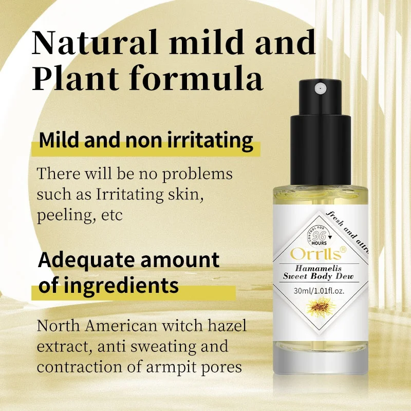 Armpit Fragrance Essence Deodorant Refreshing Antiperspirant Witch Hazel Essence Body Lotion