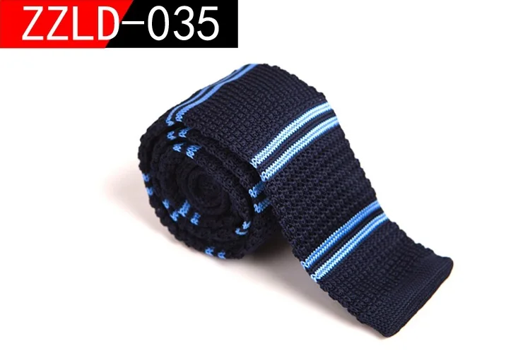 5.5cm Mens Fashion Ties Plaid Pattern Skinny Knitted Neckties Wedding Evening Party Gravata Slim Tie