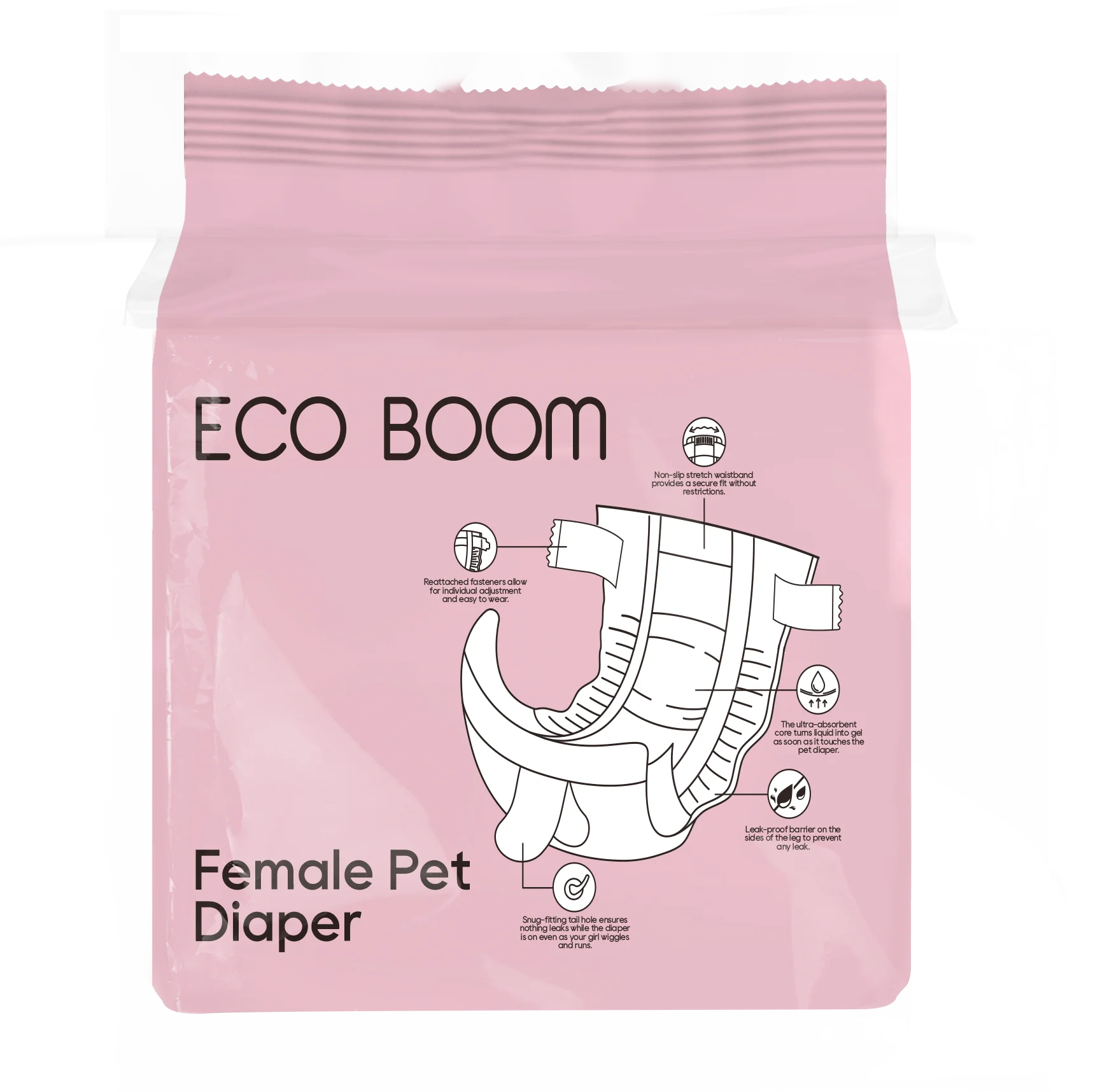 ECO BOOM sensitive comfort free sample soft buyer supplier pet diaper