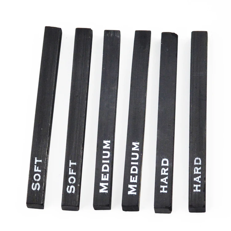 Drawing Class Essential Tools Kit 6PCS Black Wood Compressed Charcoal Pencils Sets Assorted for Sketching