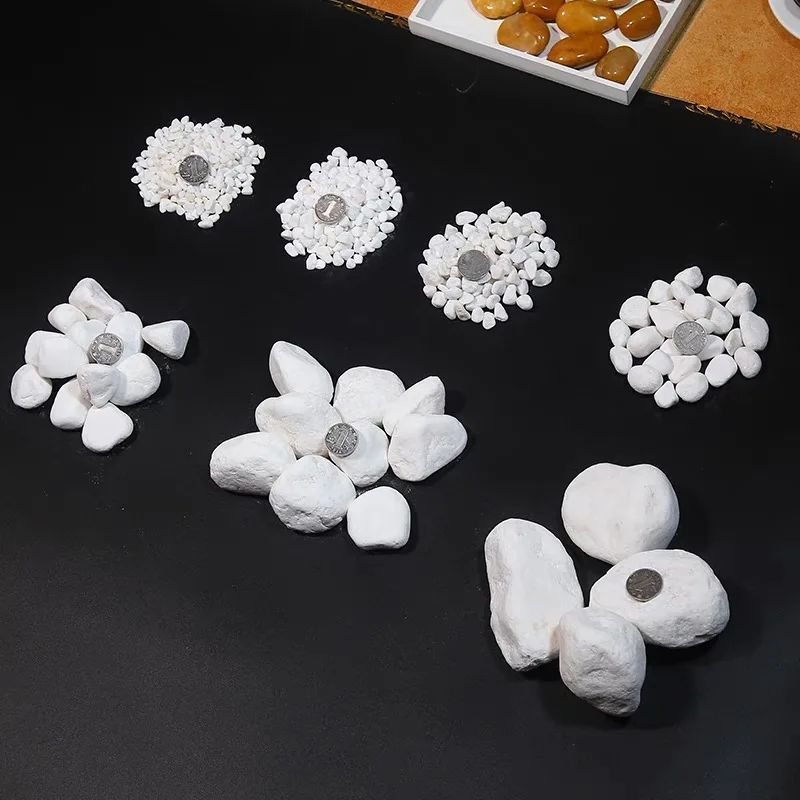 
2021 popular colored flat pebbles Natural stone paving Decorative high polished pebbles 