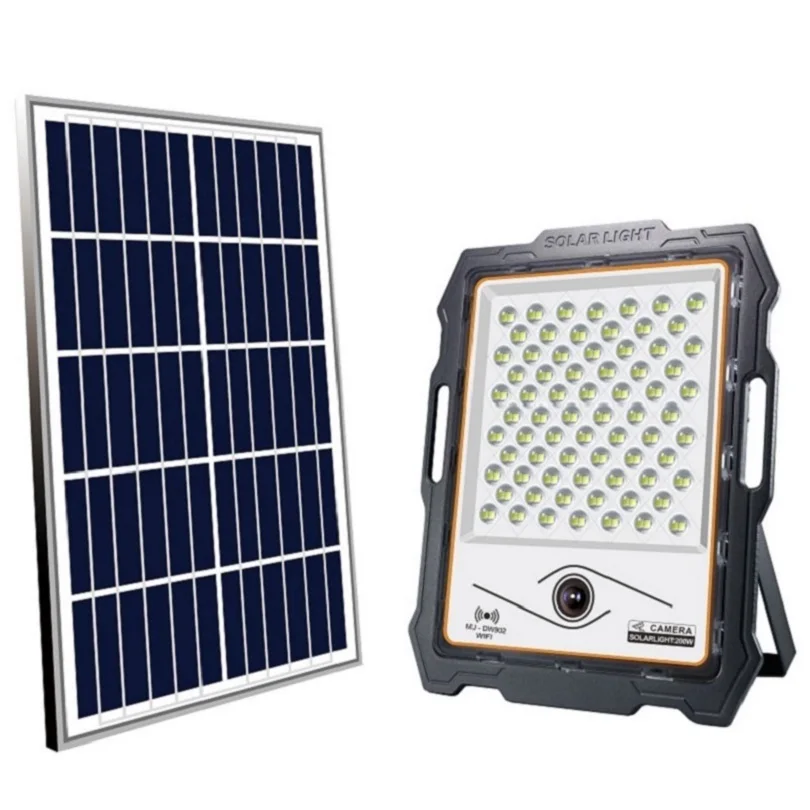 Hot selling solar flood light outdoor IP66 solar security led light with CCTV with camera motioin sensor