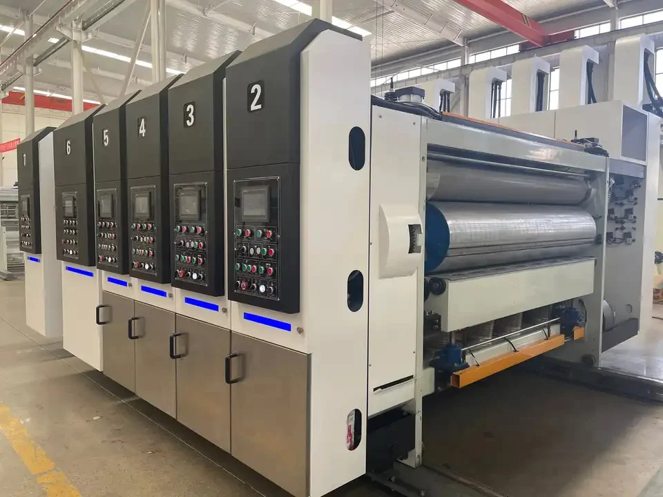 Quan Heng carton printing slotting die-cutting machinery automatic /carton printing slotting die-cutting machine easy to opera