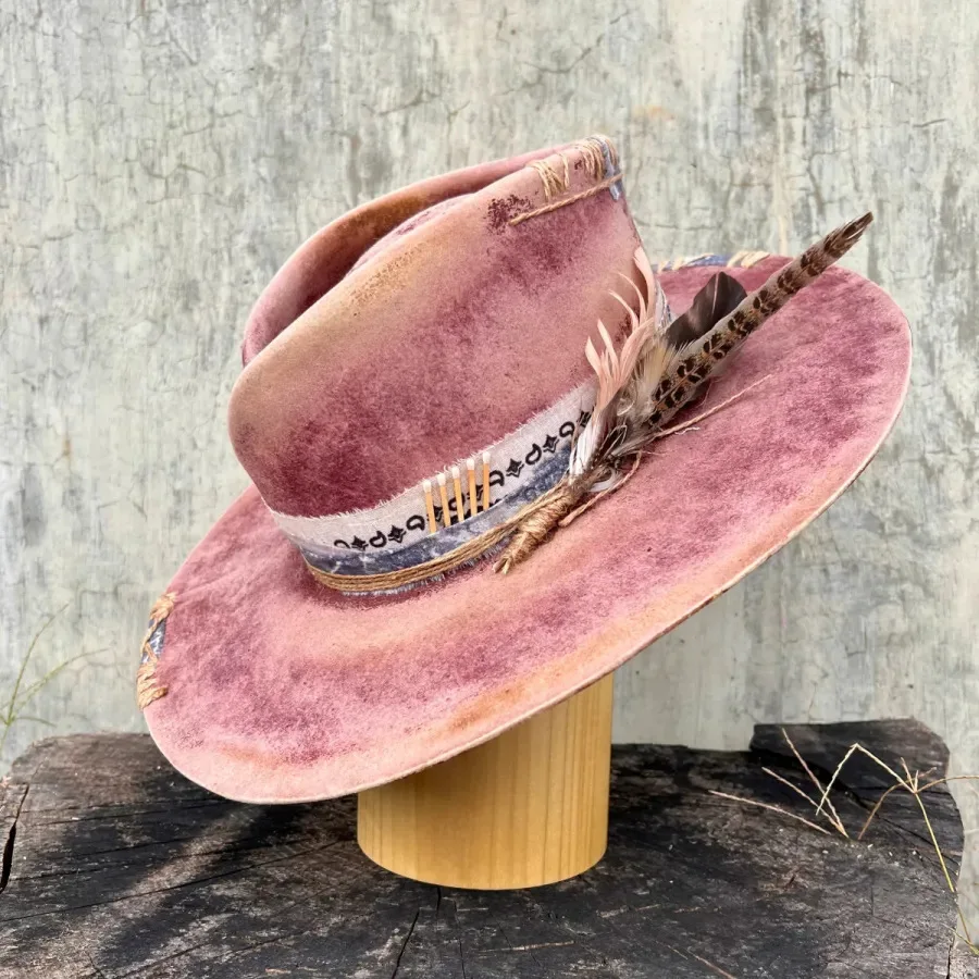 100% Western Vintage Australian Wool felt hat Handmade Customized Unisex Wholesale  fedora hats