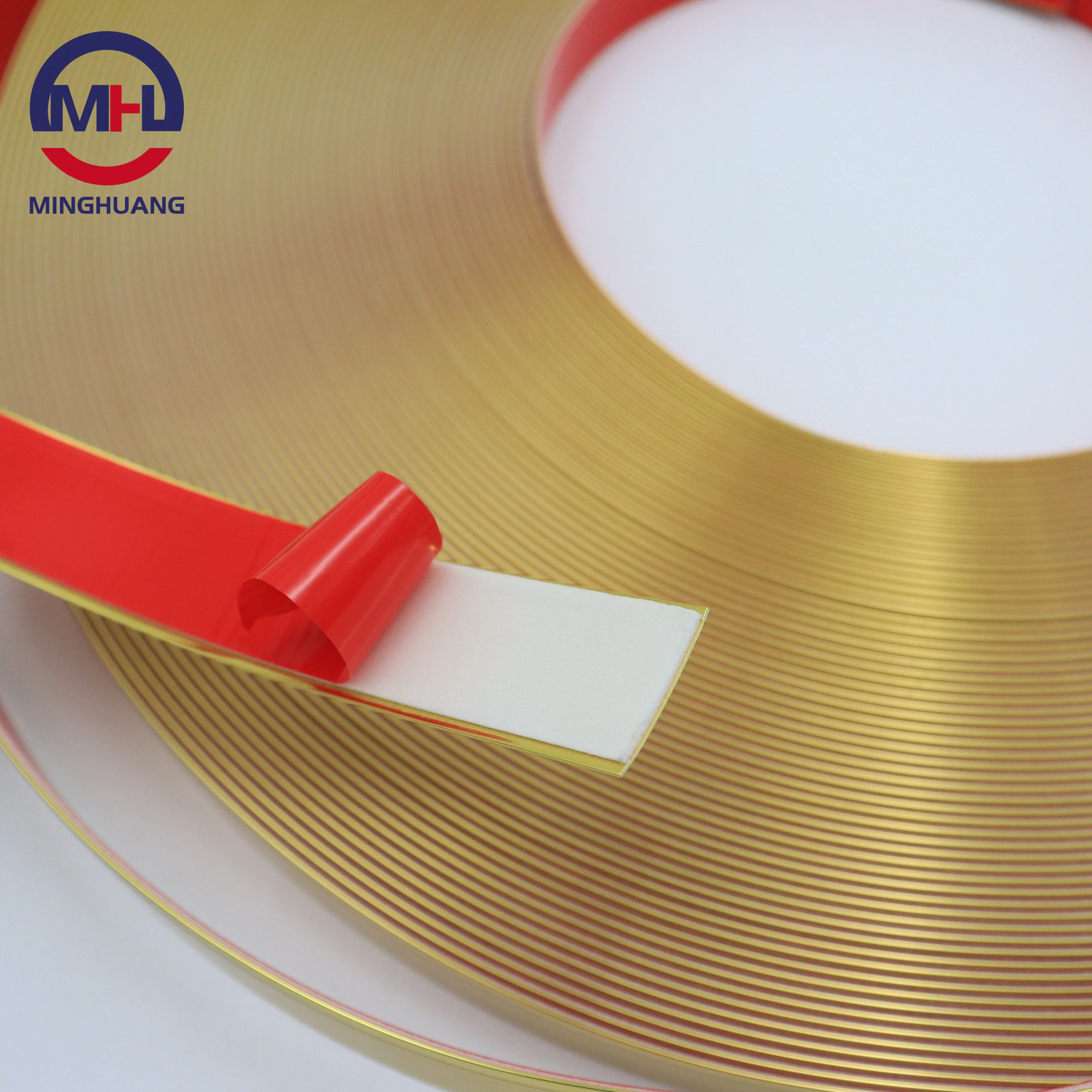 MH 1mm 22mm 50mm Rubber Wooden Melamine Self Adhesive High Gloss Pvc Edge Banding