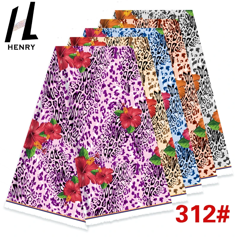 New Design Leopard Background Egg Flower Large Leaf Polyester Print  Fabric For Clothing Shirts