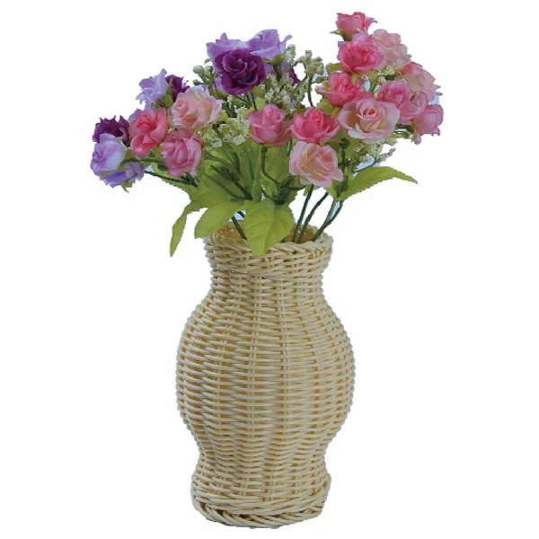 Supply chain  handmade bamboo rattan decorative  home decor  bud vase vase