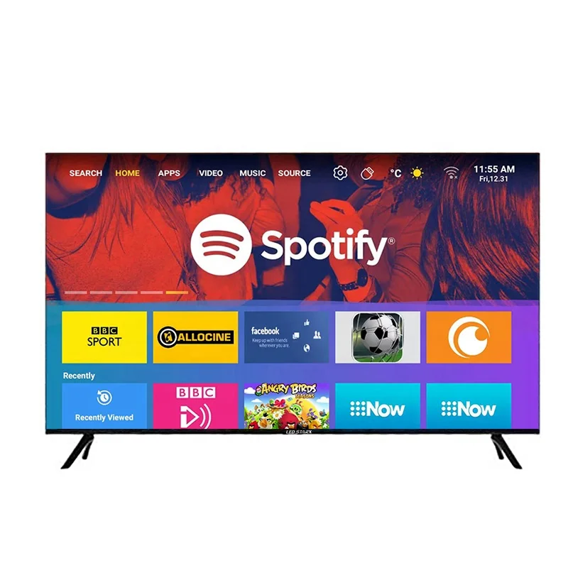 Изготовленный на заказ по низкой цене 4k 65 дюймов смарт-ТВ Qled Android Телевизор со светодиодной подсветкой