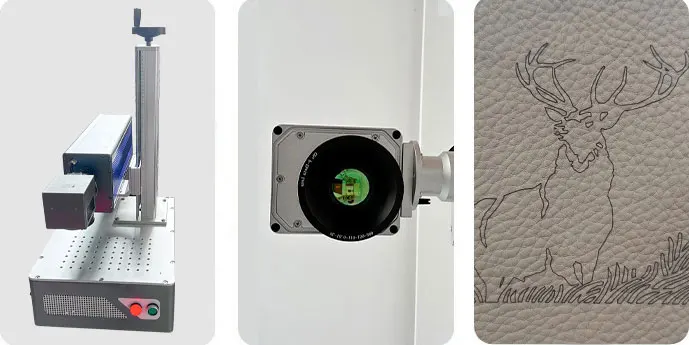 Faith galvo co2 laser marking machine price quality co2 laser marking machine Air cooling for non-metal materials