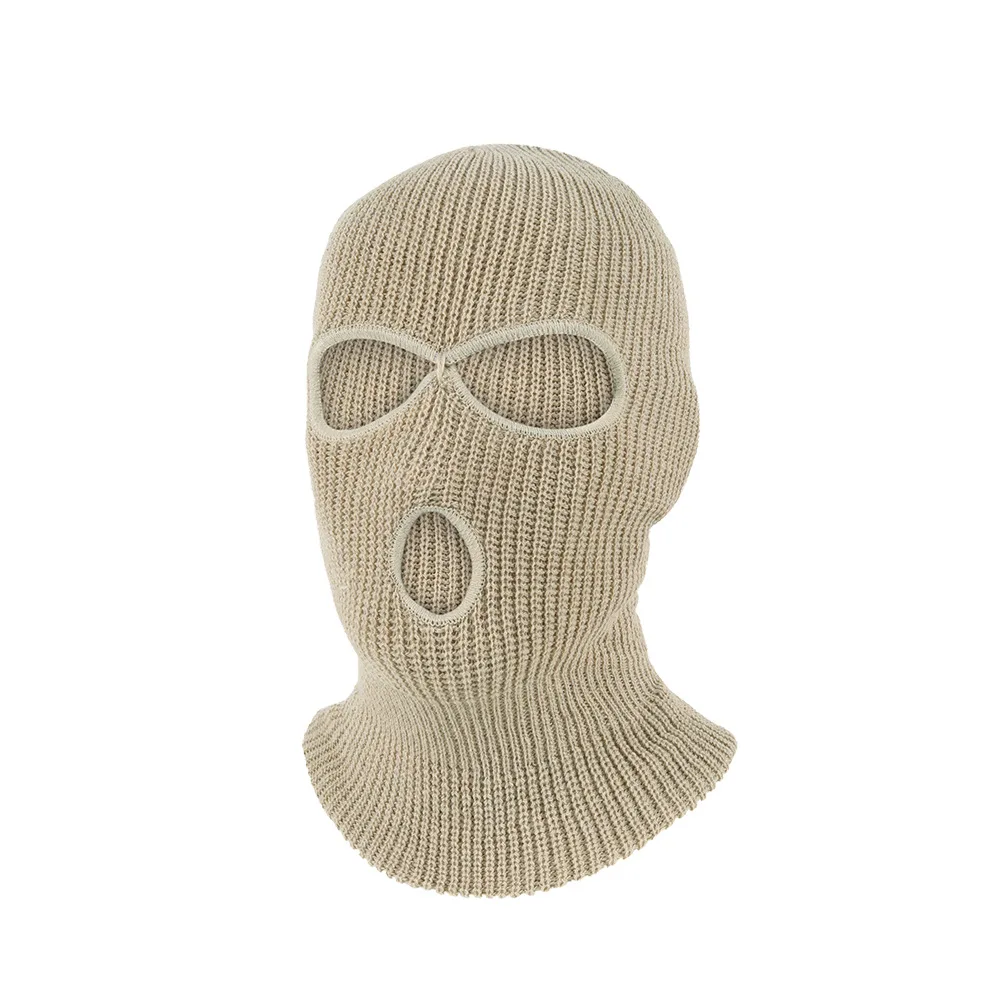 Winter Ski Mask Balaclava 3 Hole Knit Balaclava Full Face Ski Mask Men Warm Knitted Hats 3 Holes Ski Face