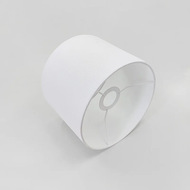 Customized Fabric White Drum Lamp Shade Live Room Lampshades Decor Wholesale For Table Lamps