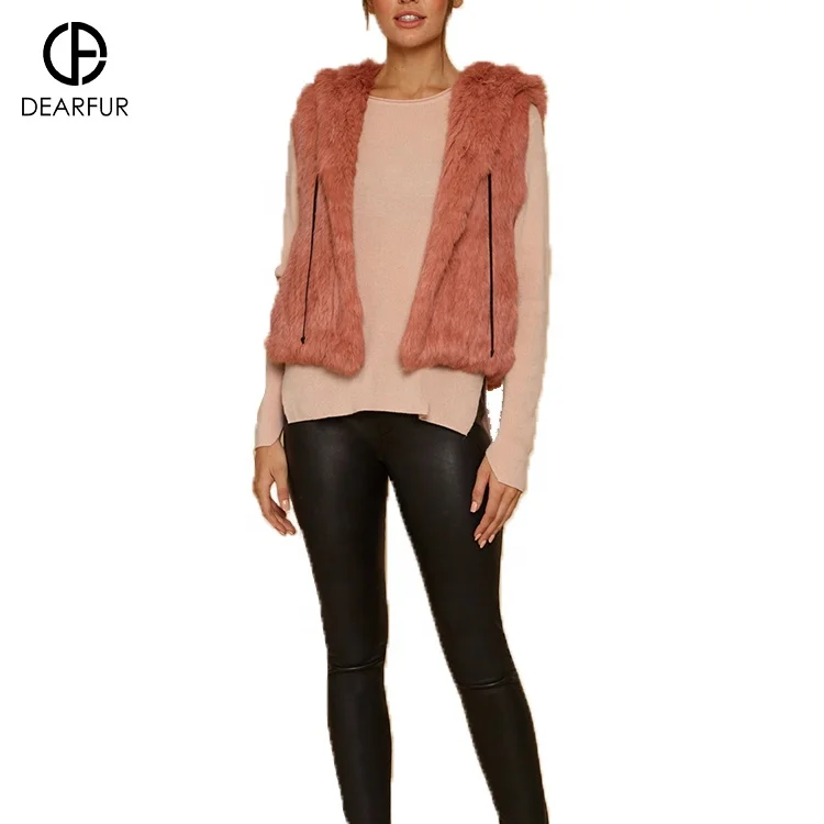 Fur Vest Real Fur Hoodie Vest Women Fur Vest 2023 For Women Stylish