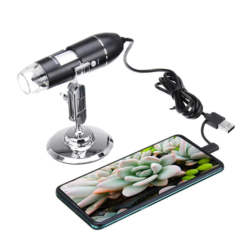 1000x 1600x type-C digital mobile phone microscope MAC Android electronic magnifier usb microscope