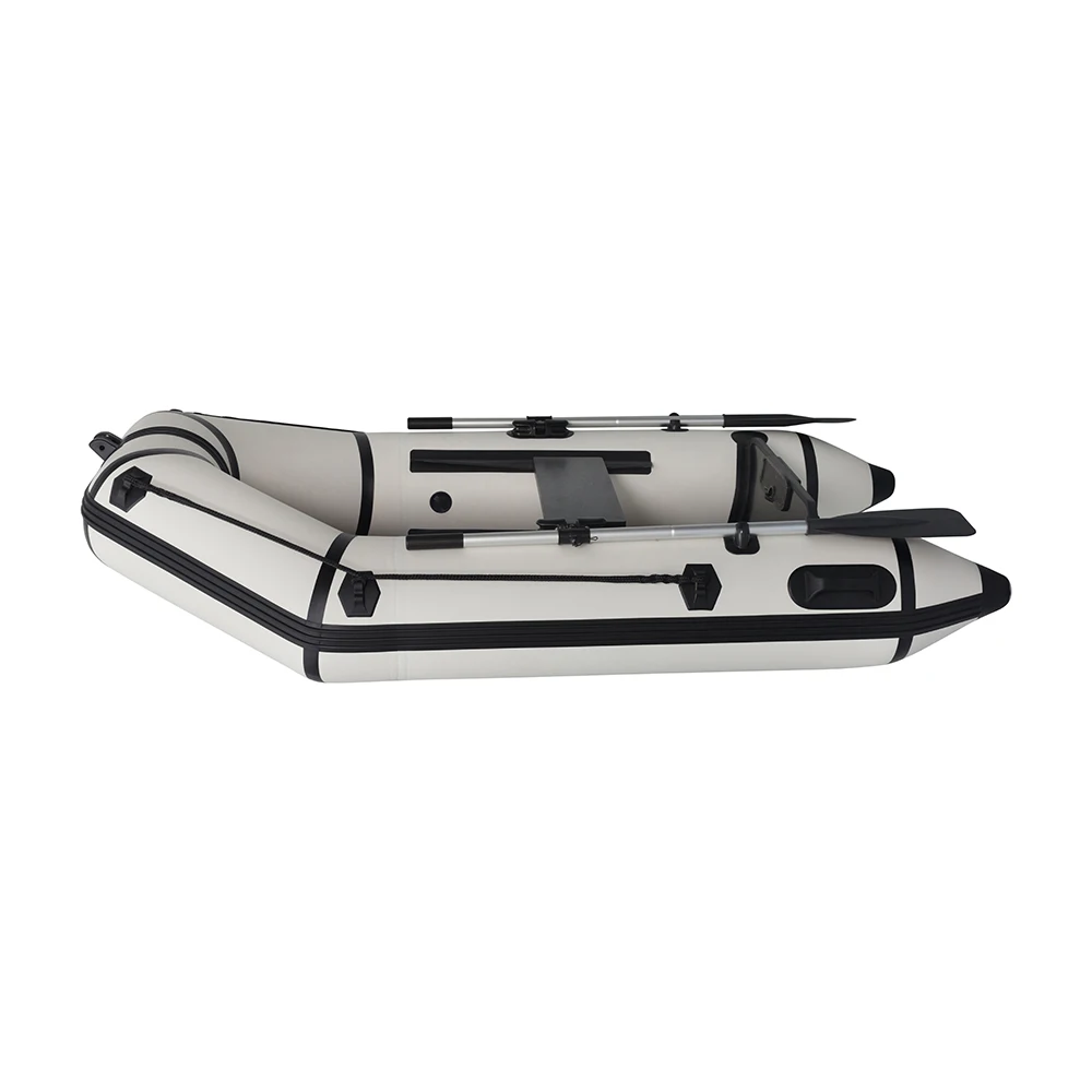  Factory Military Small Aluminum Rescue Rigid Belly Inflatable Fish Boat with Outboard